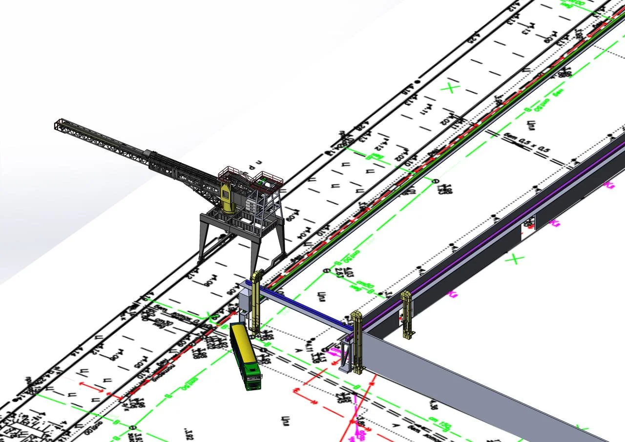 Terminal equipment arrangement integrated with a site plan