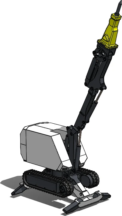 3D model of the DR200 demolition robot